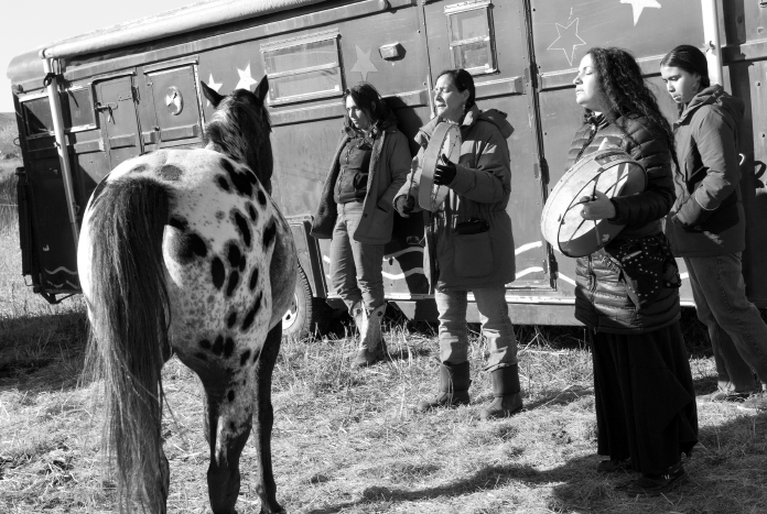 Women at Standing Rock, S.D (?)